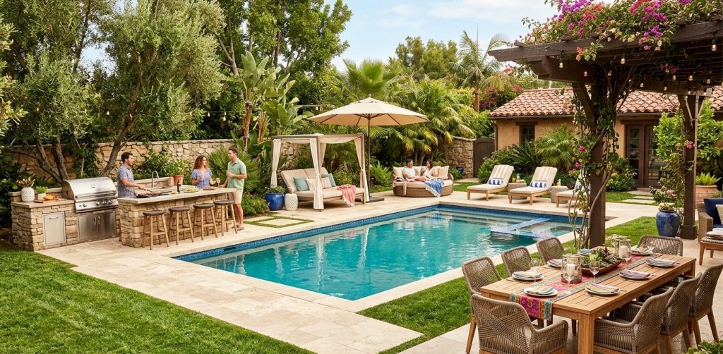 Outdoor Living Zones pool