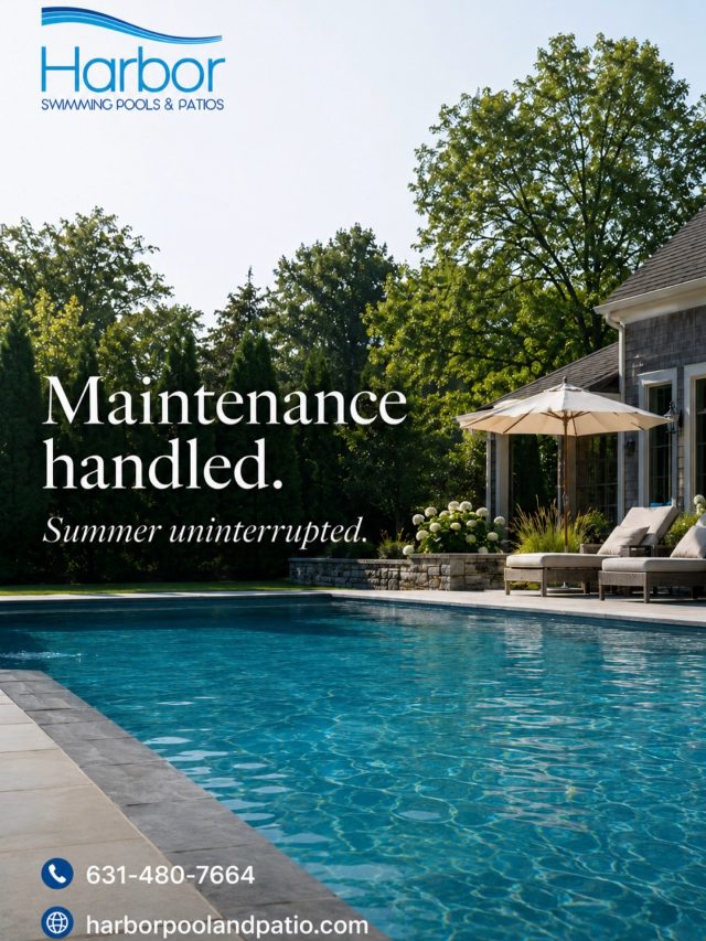 🏊‍♀️🧘🌴Pools are meant for relaxing, not having another thing to worry about.

From installation to ongoing maintenance, we focus on keeping pools clean, consistent, and ready to enjoy all season long. It’s the kind of reliability that builds long-term trust with homeowners across Long Island.

📞 631-480-7664 🌐 harborpoolandpatio.com

#poolmaintenance #longislandpools #pooldesign #backyardgoals #poolbuilder