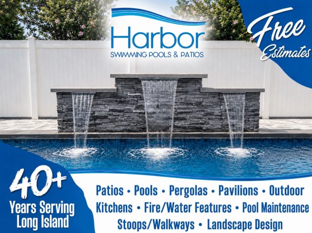 See how Harbor can transform your backyard into a space built for relaxing, entertaining, and making memories. 🌊

From concept to completion, our team designs outdoor spaces that bring everything together the right way.

Pools • Patios • Walkways • Outdoor Kitchens Fire & Water Features • Pool Maintenance • Landscape Design + More

✅ 40+ Years Serving Long Island ✅ Custom Backyard Designs ✅ Quality Craftsmanship You Can Trust
Contact Harbor Swimming Pools & Patios today for your free estimate.

📞 Call Today: 631 480 7664 🌐 Visit Us Online: harborpoolandpatio.com

#outdoorliving #longislandpools #backyarddesign #poolbuilder #longislandhome